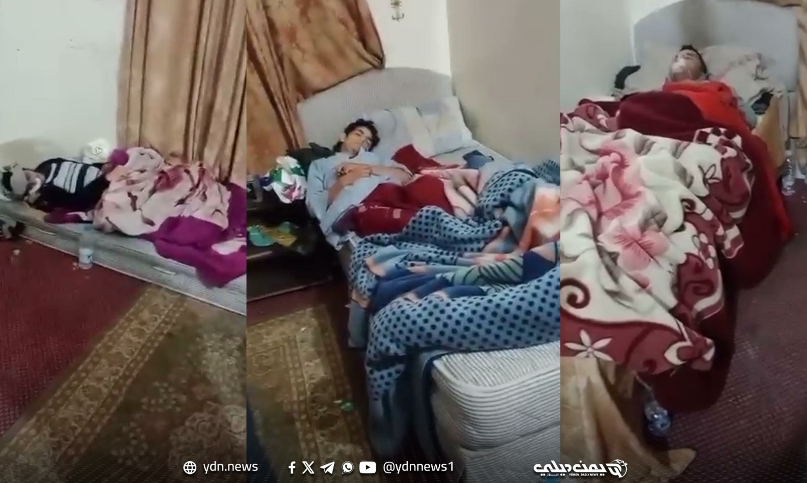 مصادر لـ”يمن ديلي نيوز”: وفاة 3 شبان من المحويت اختناقاً داخل فندق في صنعاء (فيديو)