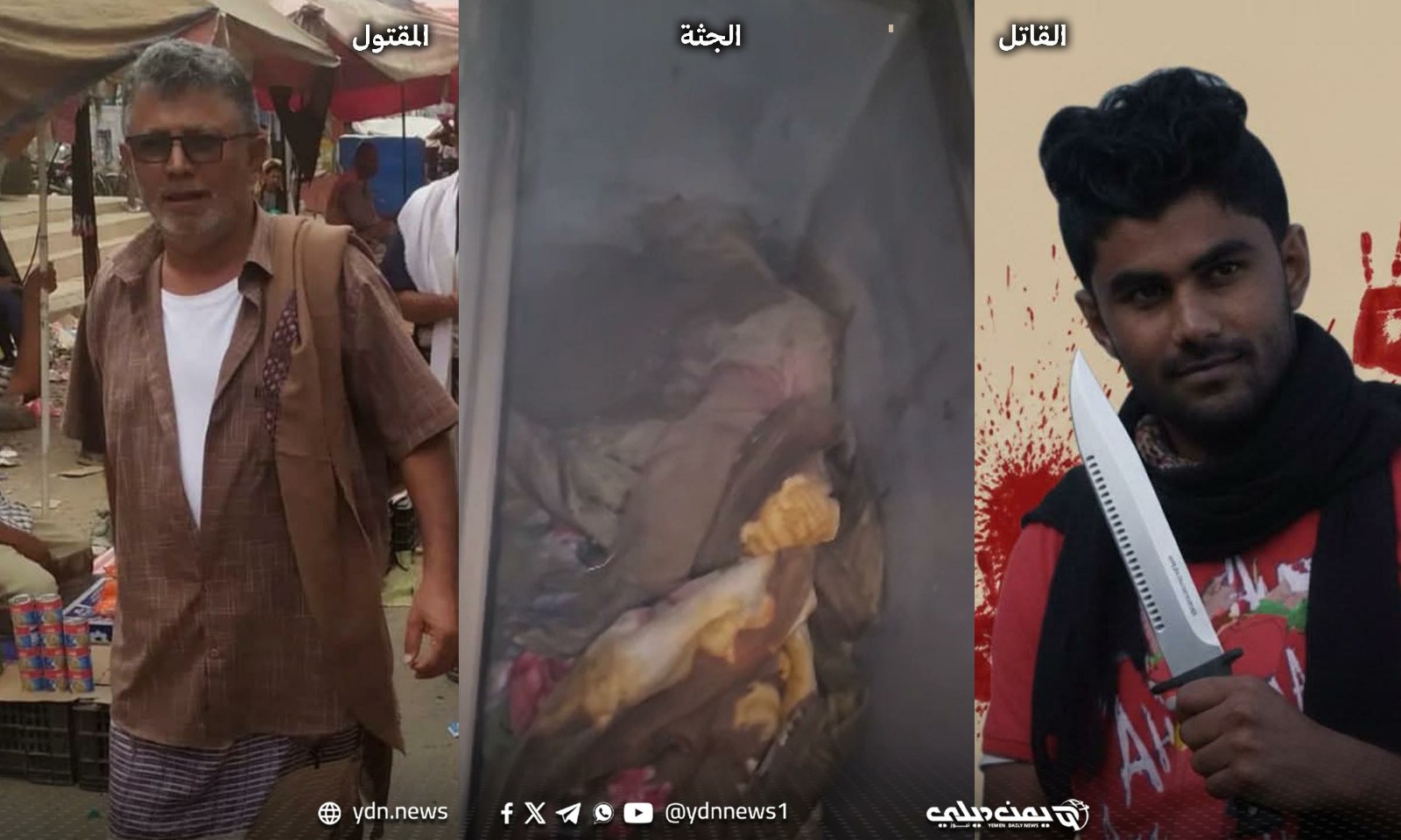 إبن عاق في أبين يقتل والده ويخفي جثمانه في ثلاجة لـ 15 يوماً (فيديو)