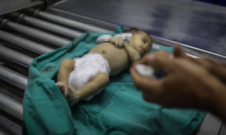 وفاة رضيعة نتيجة البرد القارس وقصف للاحتلال على مناطق عدة شرقي القطاع