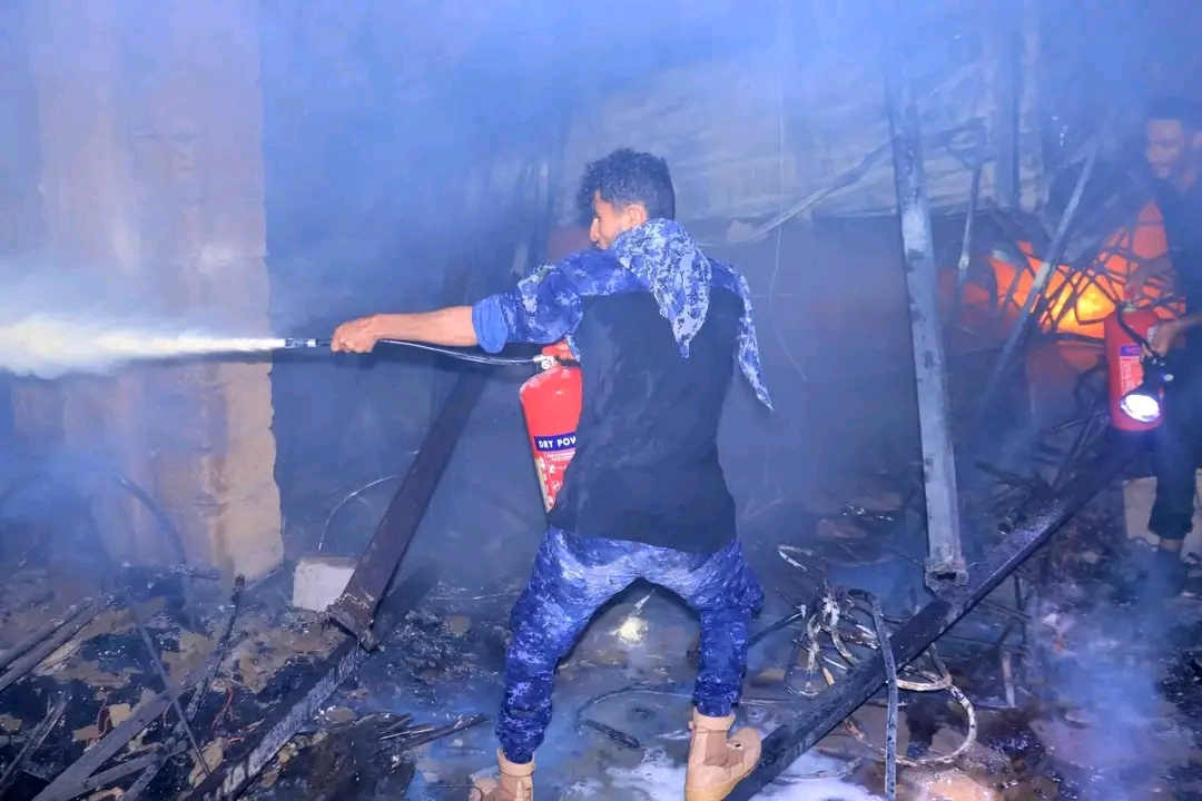 تحديث: ارتفاع المصابين بحريق مركز تجاري في مأرب إلى 29 وحالة وفاة