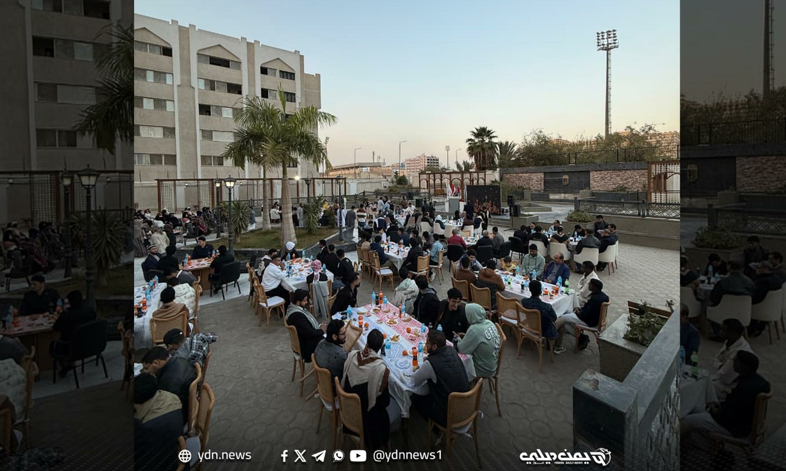 القاهرة.. اتحاد الطلاب اليمنيين في جامعة الأزهر يقيم فعالية إفطار رمضانية