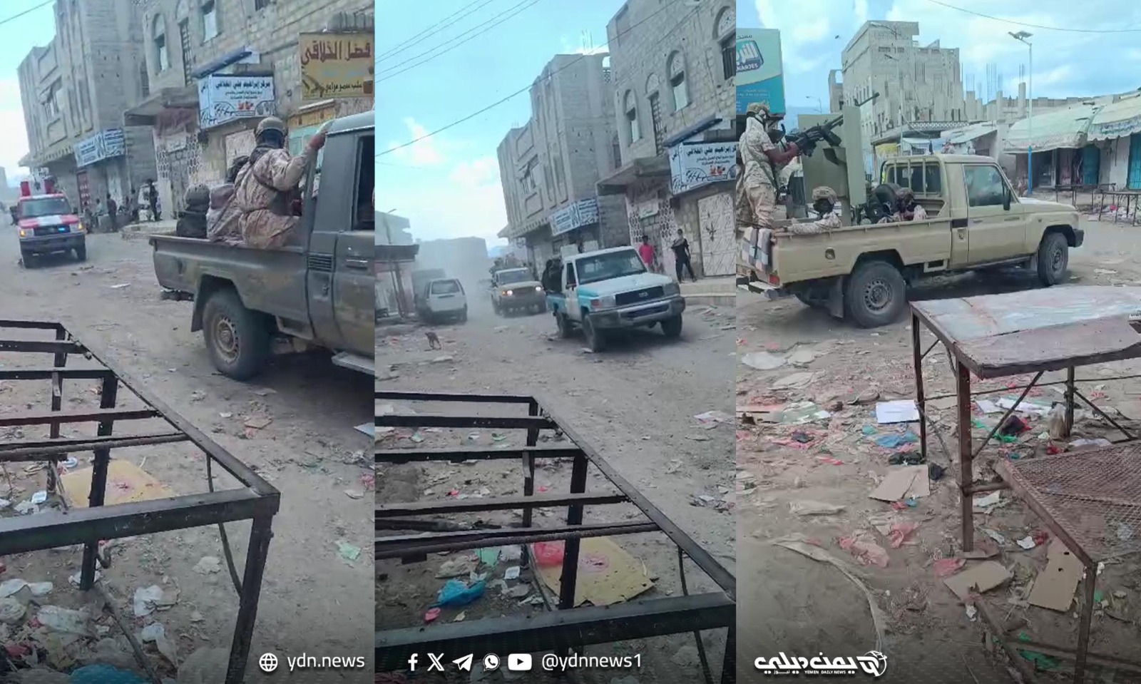 انتشار عسكري وأمني في لودر بأبين مع اتساع رقعة الاشتباكات القبلية لليوم الثالث