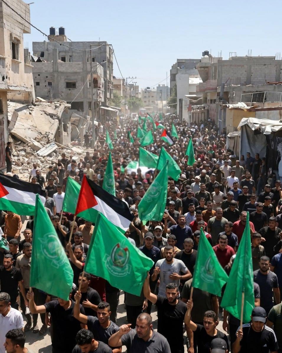 تشييع القيادي في “القسام” عماد اسليم وعدد من افراد اسرته